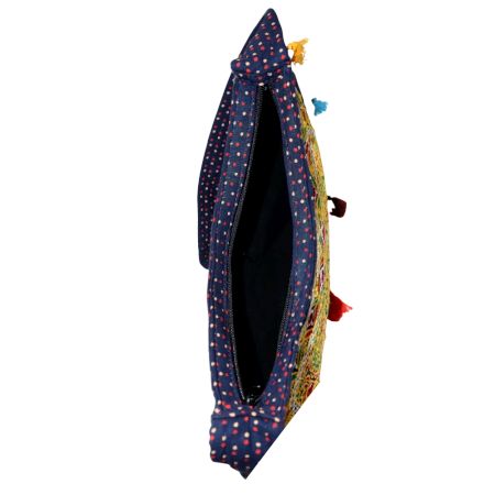 Jaipuri Handmade Embroidered Sling Bag – Colorful Ethnic Cotton Crossbody Bag for Women